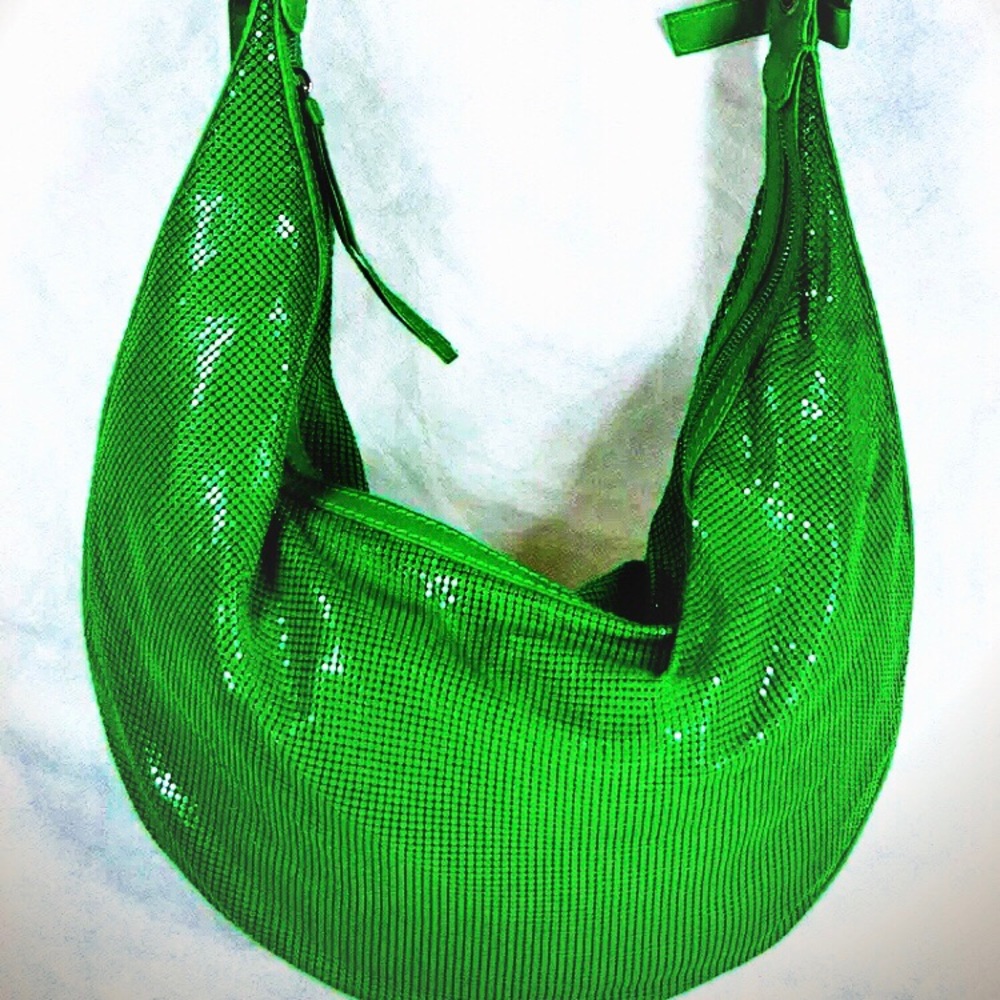 Chloe 🦠🦠🦠 Lime Green Chainmail Hobo